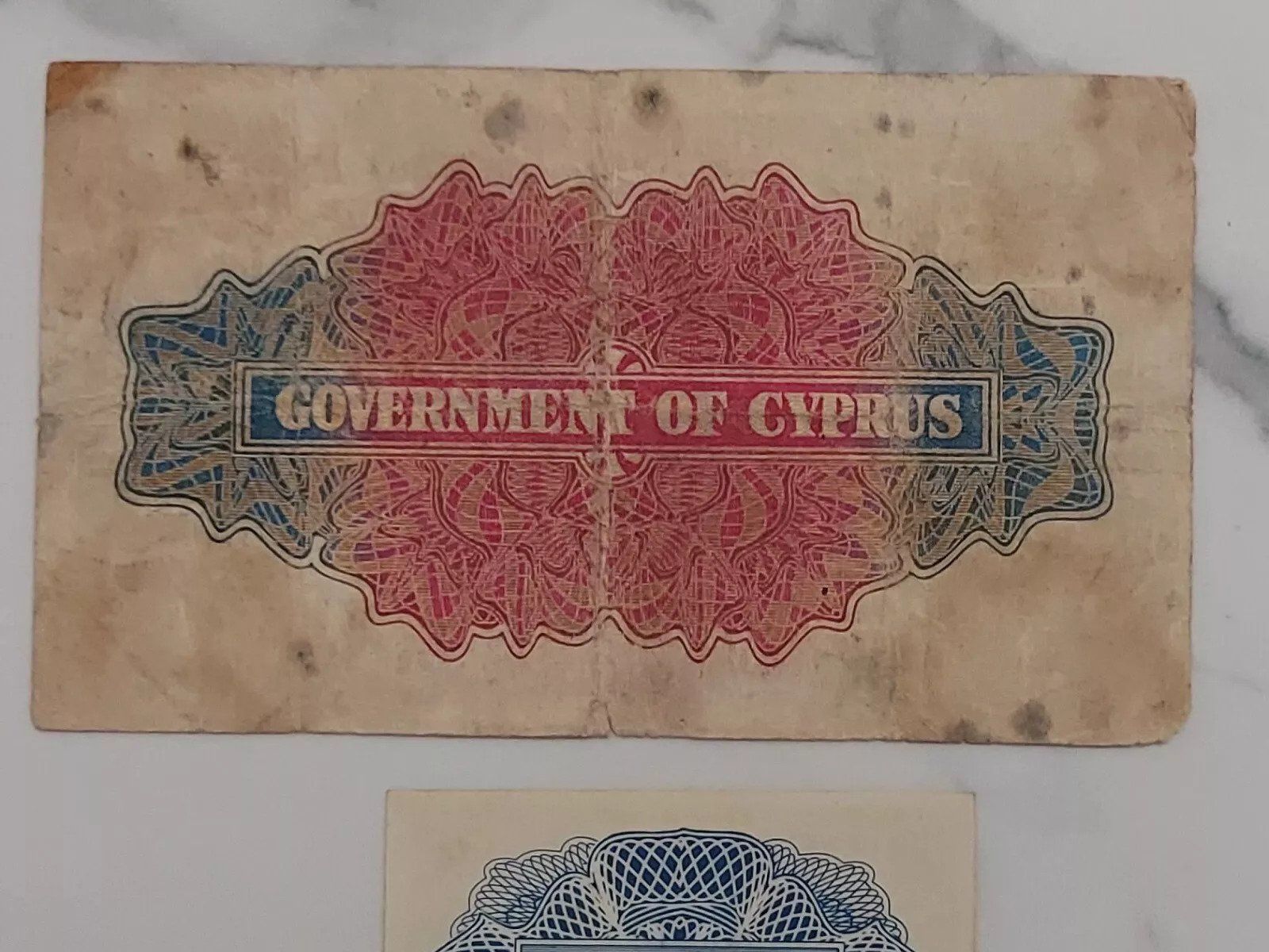 Banconote: Cyprus 5 shillings 1952 P 22 – Usato da Yens venduto da banknotescollection 1