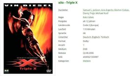 xXx - Triple X - DVD