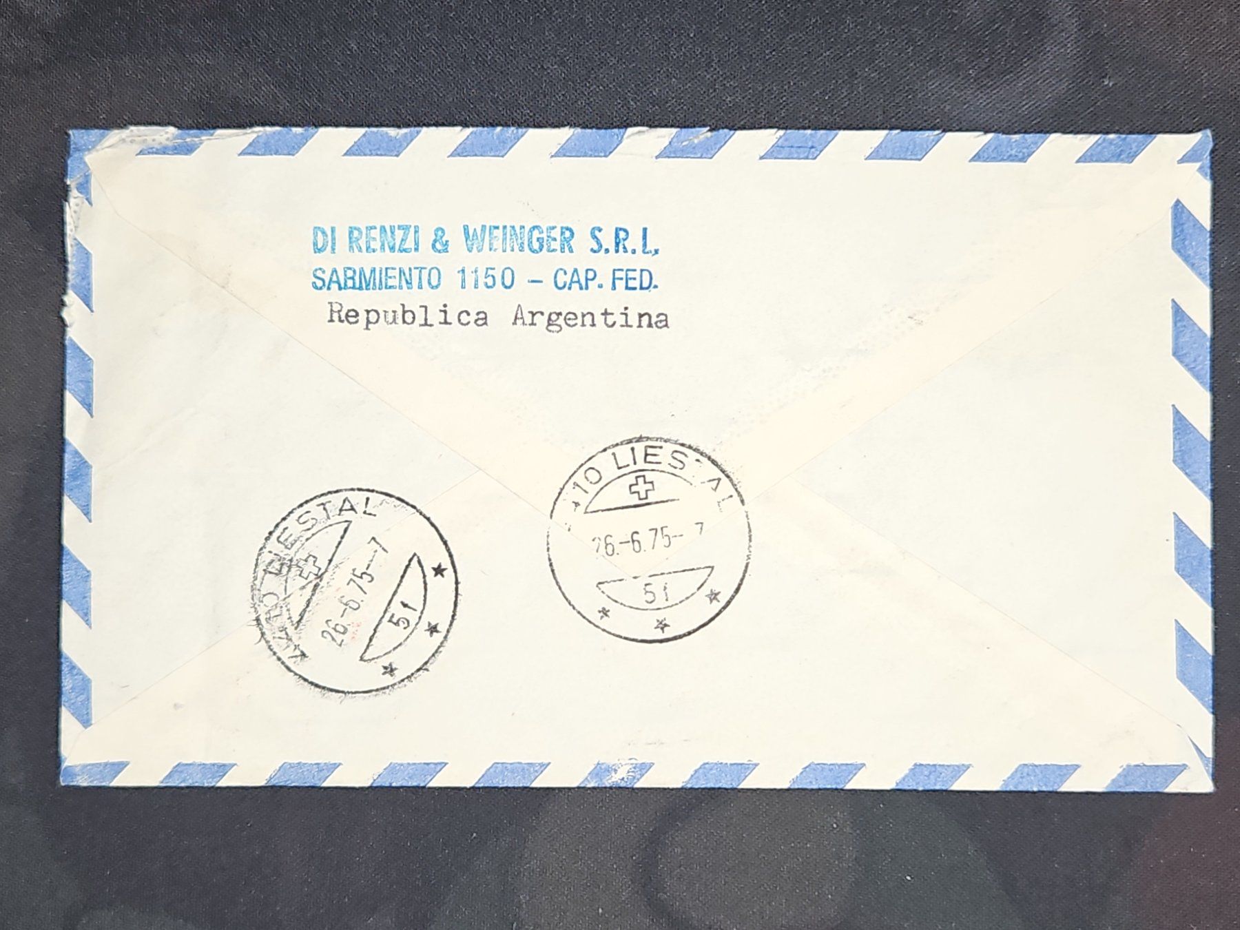 Tutti i francobolli: CL24 Enveloppe + Timbre Argentine 1975 – Usato da Cousset venduto da Patrick_Collections 1