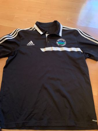 Joli polo noir Adidas football taille XXL