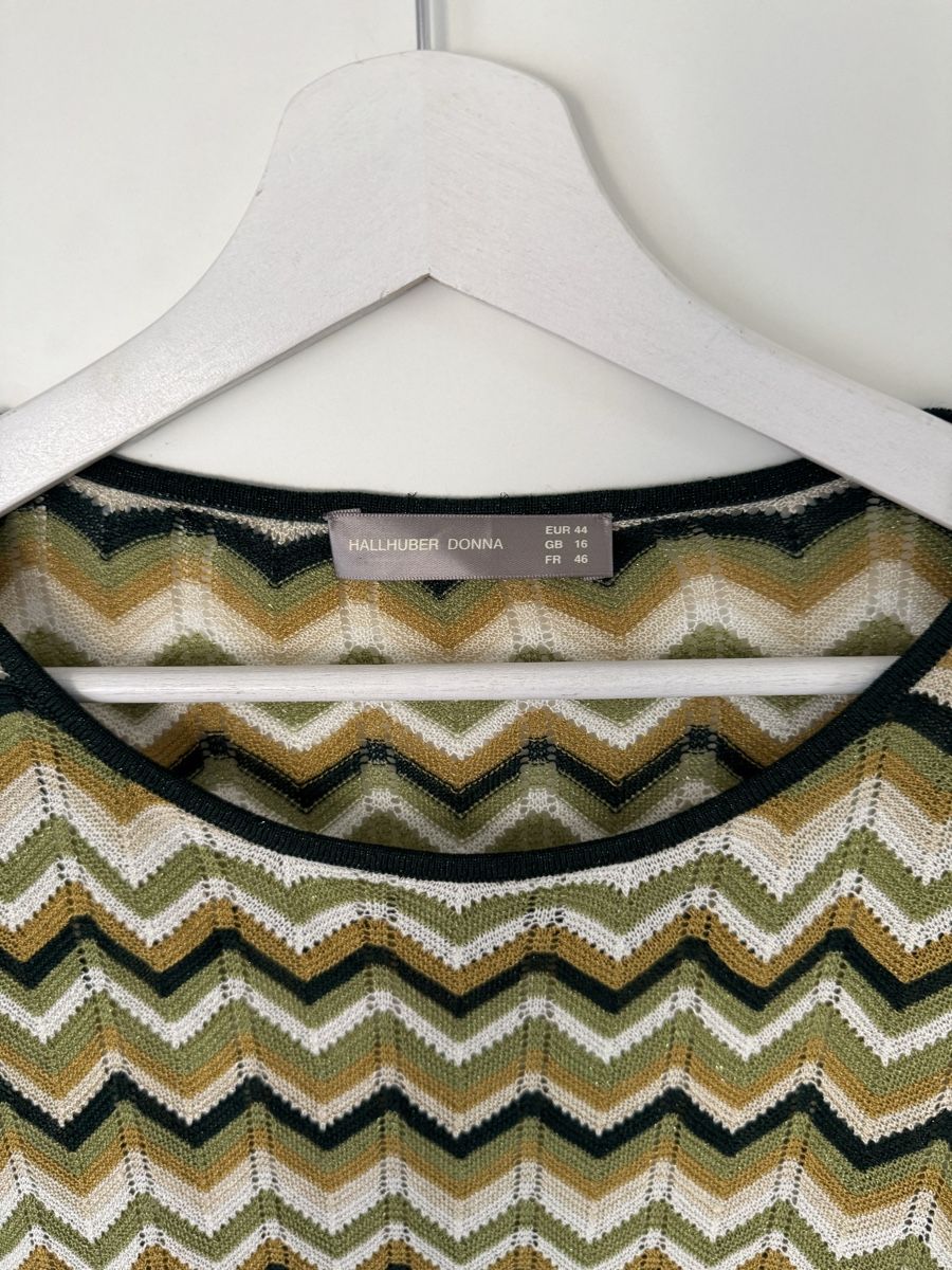 Hallhuber Maglioni & Felpe: HALLHUBER DONNA Strickpullover Gr. 44 - Zick-Zack Muster  – Nuovo (secondo la descrizione) da Flumenthal venduto da SecondLove_CH 2