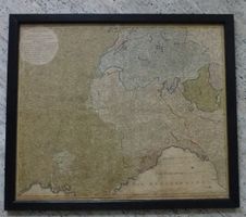 Rarität ++ Alte Grenz-Karte Frankreich-Italien-CH