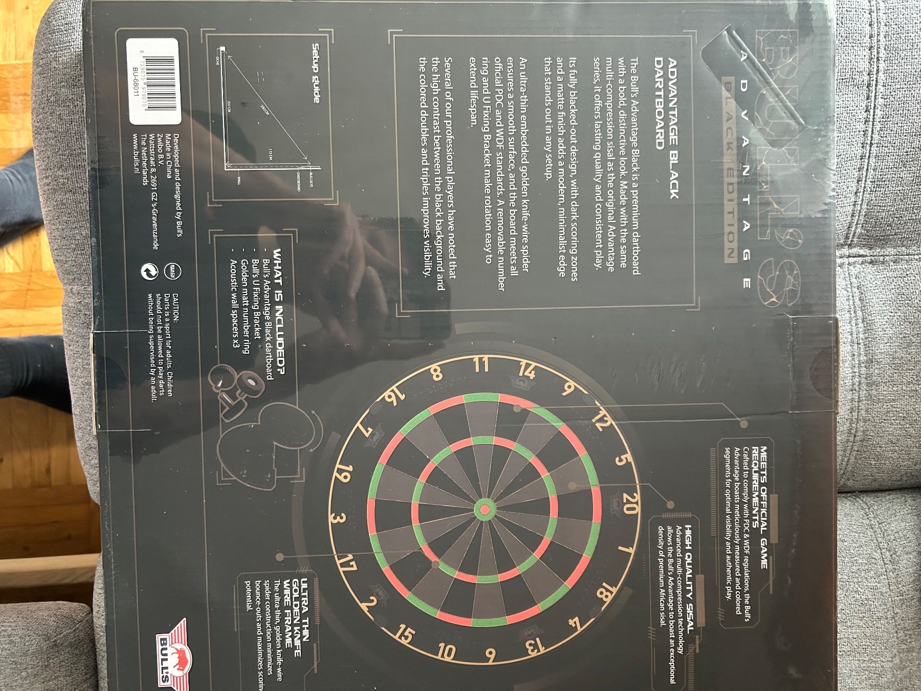 Freccette: Bulls Black Edition Dartboard – Nuovo e nell'imballaggio originale da geroldswil venduto da CCP10 1