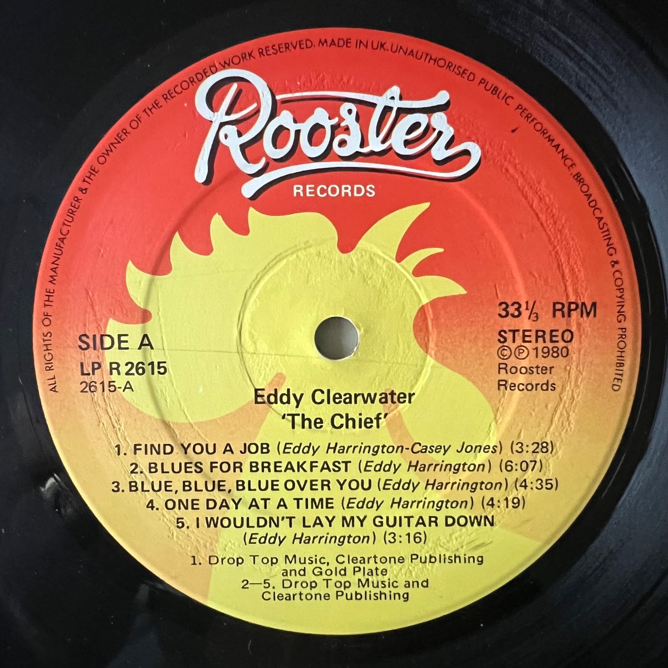 Dischi in vinile: Eddy Clearwater - The Chief / 1. US-Press. 1980 – Usato da Gais venduto da soundcave57 3