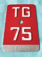 Velonummer TG 75