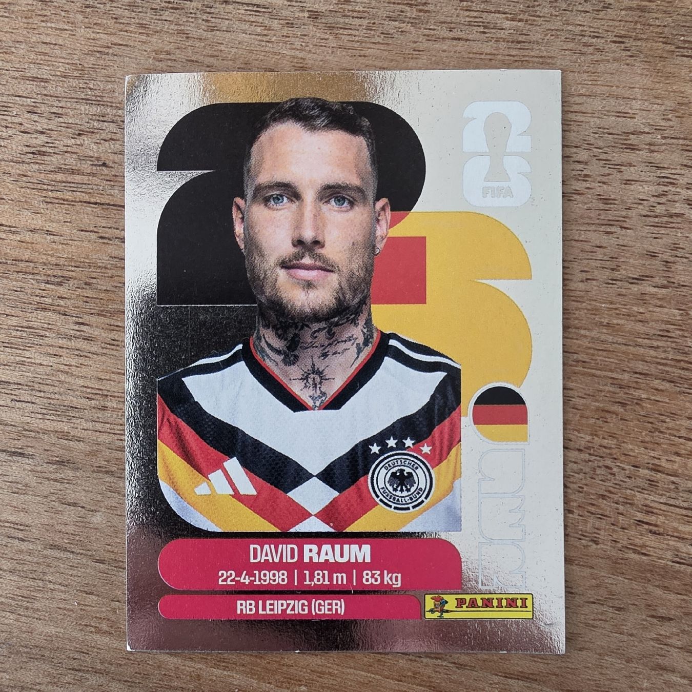 Panini Sammelbilder & Trading cards: Panini David Raum GER4 Silber Edition – Neu und originalverpackt aus Buchs AG von LogoParts