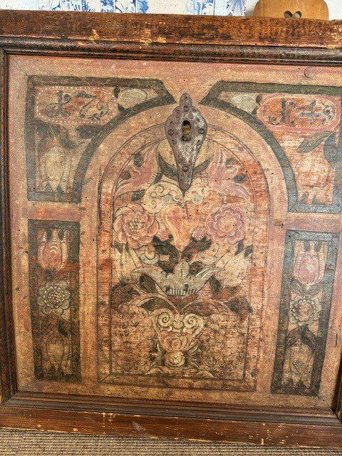 Cassapanche: Truhe (antike Front einer Truhe) – Usato da St. Gallen venduto da baluba13 2