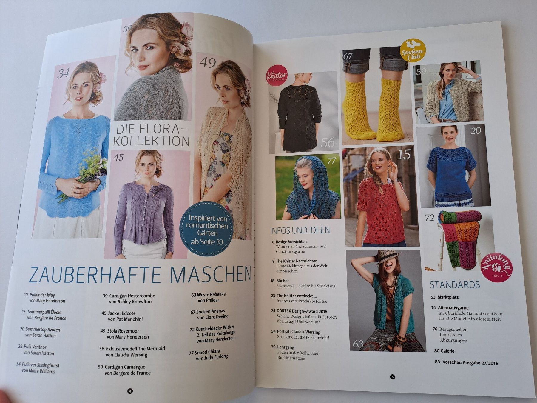Riviste & Magazine: Strickheft The knitter Ausgabe 26 / 2016 Strickdesign – Usato da Glashütten venduto da Schwebefisch 1