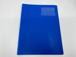 Präsentations-Sichtmappe  A4 mit 10 Hüllen in blau