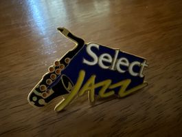 Anstecknadel Select Jazz Saxophon Motiv gebraucht