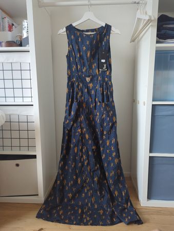Sommerkleid, Grösse S, Blau/Gold