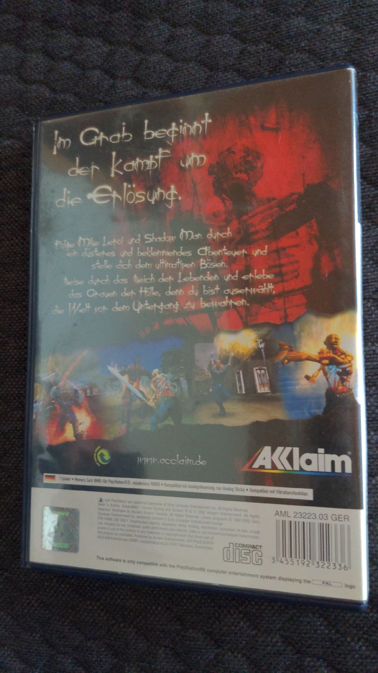 Sony Giochi: Shadow Man 2: Second Coming - funktioniert - Playstation 2 – Usato da Niederscherli venduto da Mon_Art 2