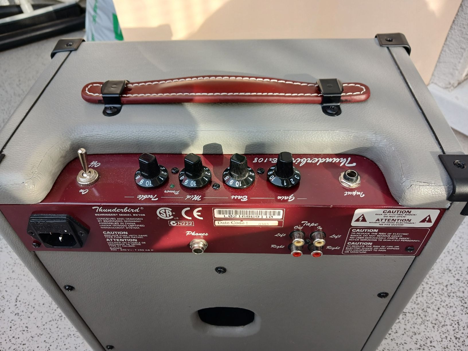 Behringer Amplificatori: Ampli bass Behringer Thunderbird B-108 customised – Usato da Penthalaz venduto da Allgoodsuisse 6