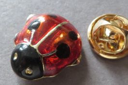 PIN, ROTER GLÜCKSKÄFER MARIENKÄFER, EDLER SCHMUCK-PIN