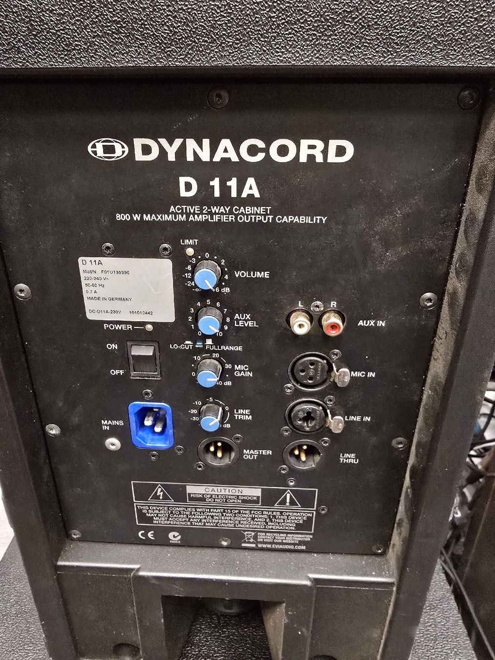 Dynacord Casse acustiche: DYNACORD D 11A SPEAKER DEFECT – Difettoso da Zürich venduto da Roy-Events-Zurich 2