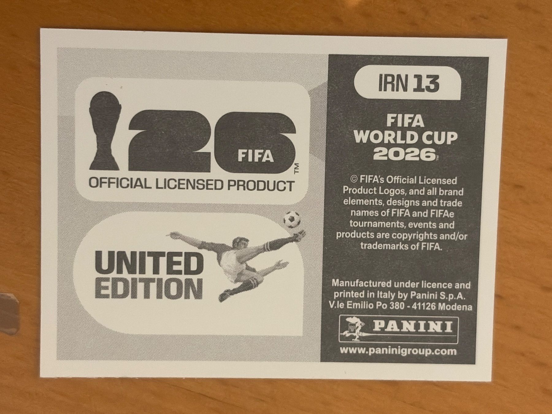 Panini Carte collezionabili: Panini IRN13 – Nuovo (secondo la descrizione) da Susten venduto da Rechnun 1