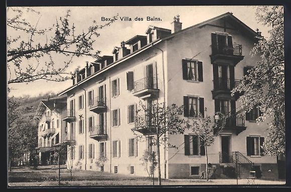 Cartoline postali: AK Bex, Villa des Bains, 1916 – Usato da Berlin venduto da bartko-reher