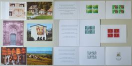 11 Weichnachts-Grusskarten der Schweizer Post 1980-1990