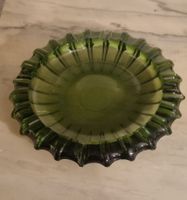 Vintage Aschenbecher aus Glas, grün, 70er Jahre