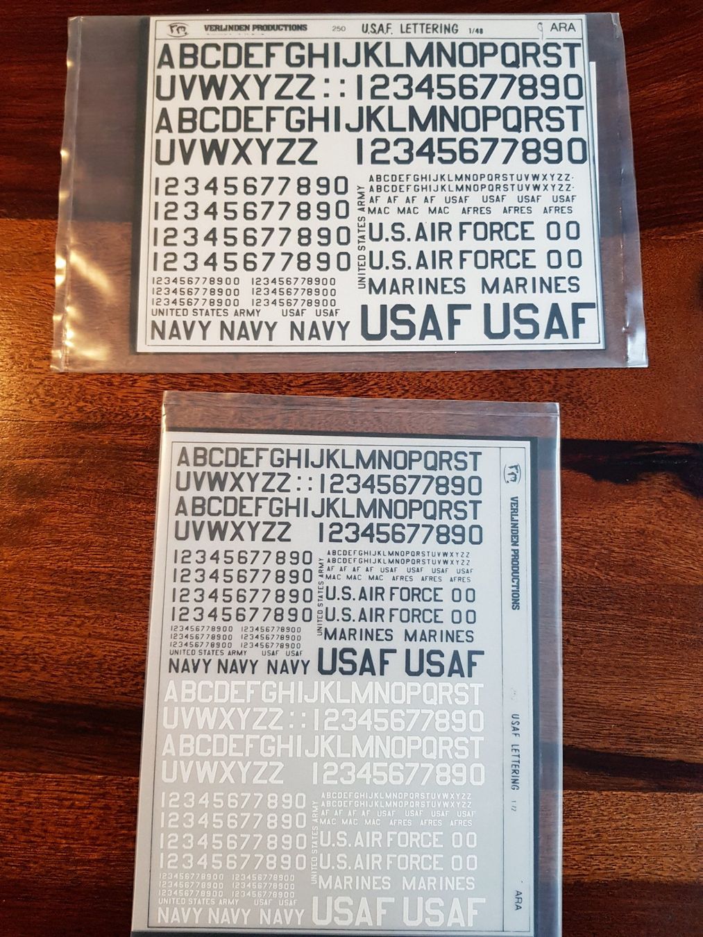 Verlinden US NAVY Numbers USAF Lettering 1/48 | Kaufen auf Ricardo
