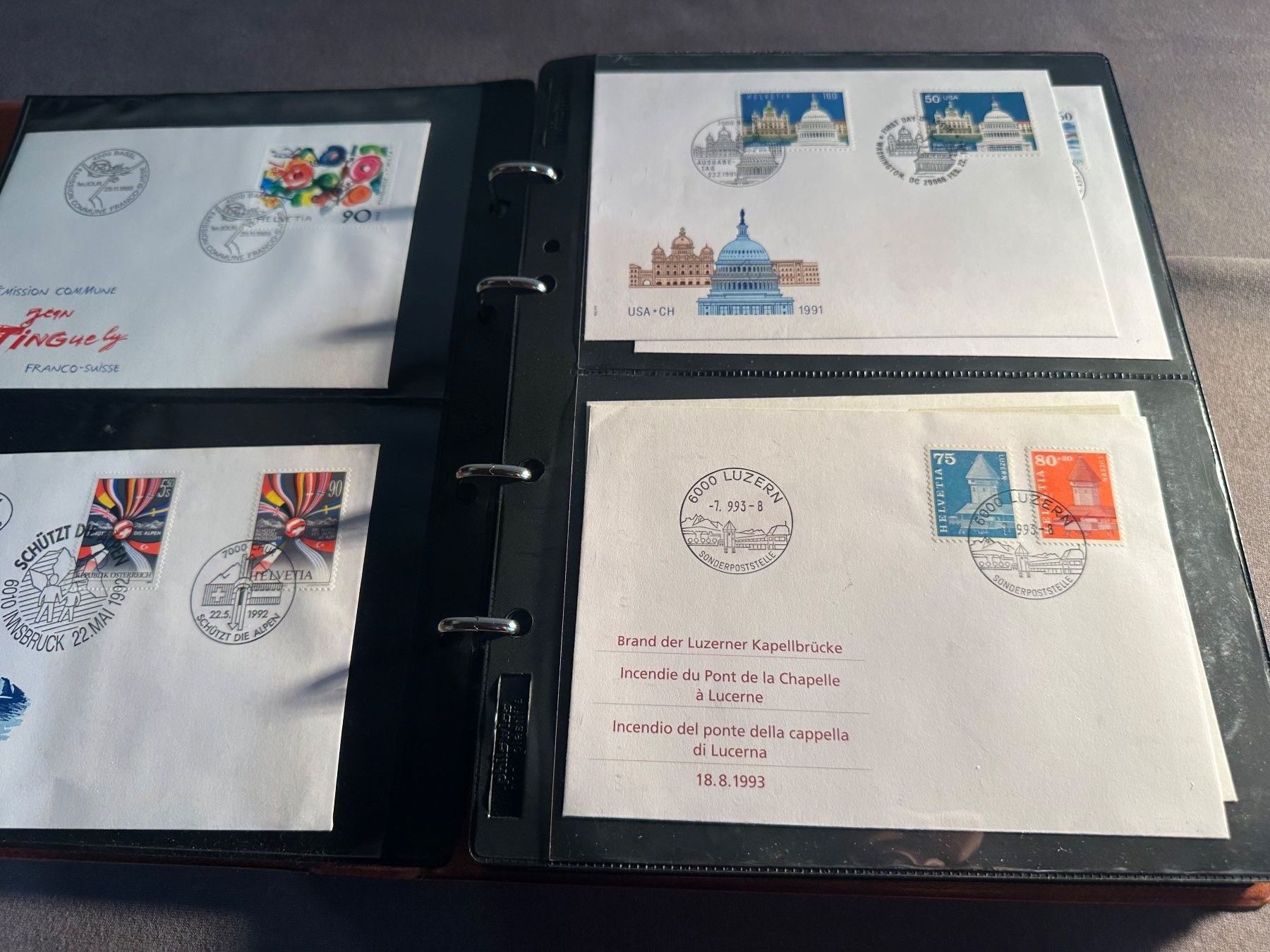 Tutti i francobolli: Album Schweiz Sammlung Briefe und FDC – Usato da Stettfurt venduto da 2442 2
