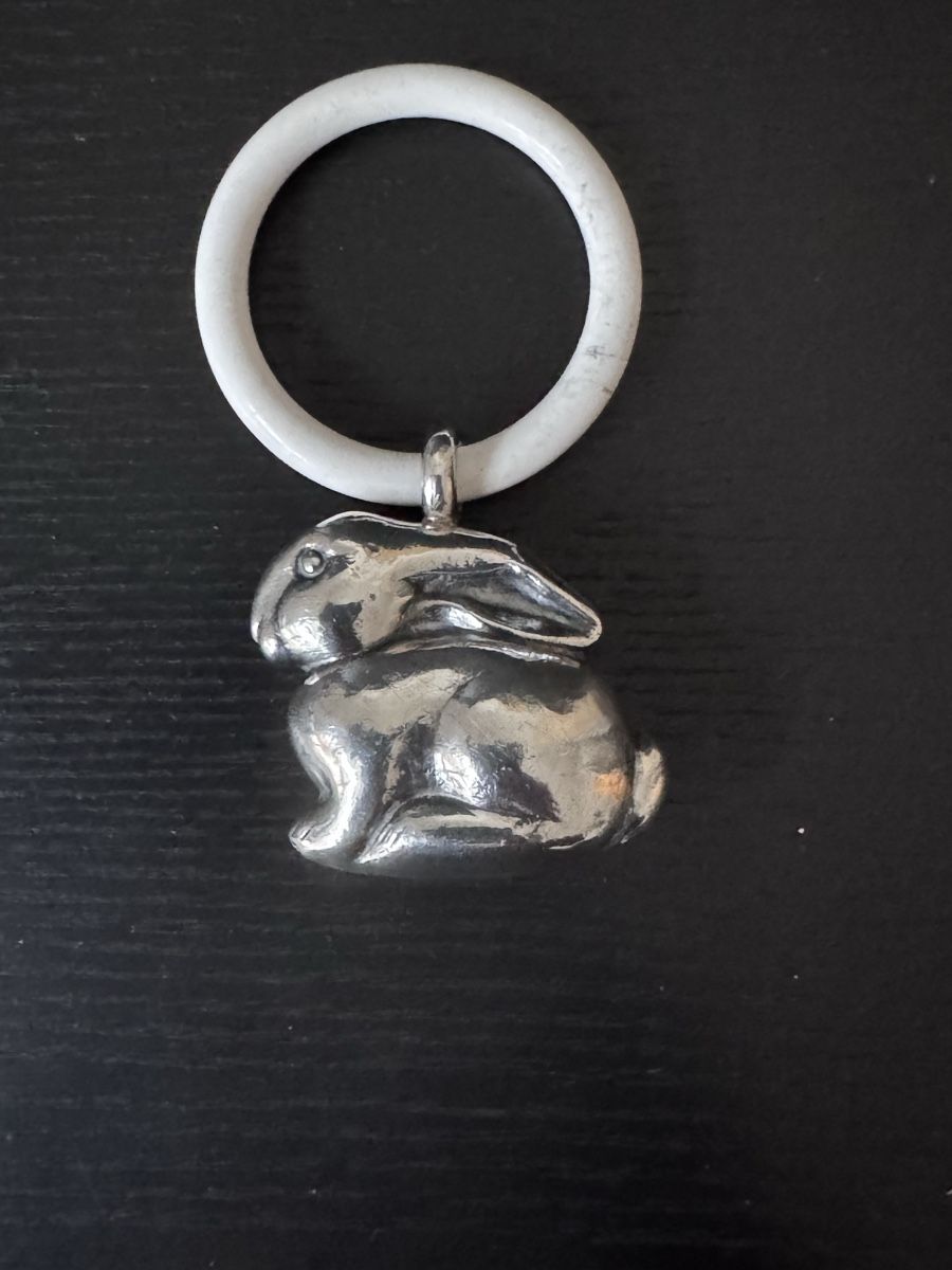 Succhiotti & catenelle porta ciuccio: Jetzler Silber 800 Beissring Hase – Usato da Zürich venduto da 2013tg