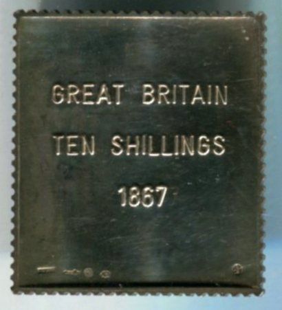 Toutes les monnaies: Silberbriefmarke "10 Schilling". – Neuf avec emballage d'origine à Basel par Butsch5 1