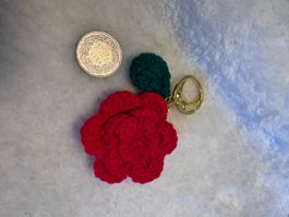 Schlüsselanhänger, Rose 🌹, Gross