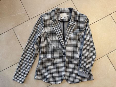 ✨ICHI trendiger Blazer in sw/weiss Karo, Neu Grösse M✨