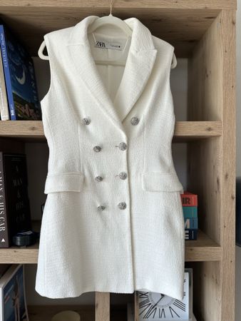Robe style blazer blanc Zara S new
