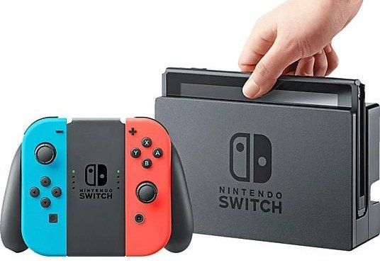 Nintendo Console: Nintendo Swicth Console, rouge néon/bleu néon – Nuovo e nell'imballaggio originale da Genève venduto da Murmurs 3