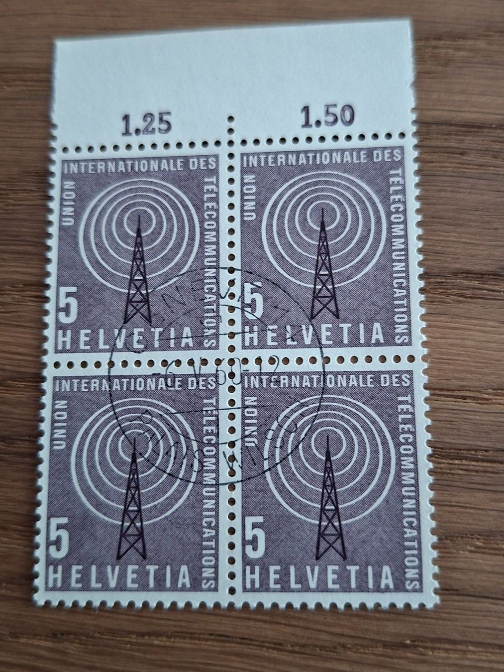 Tous les timbres: Dienstmarken: 4er Blocks: UIT – Neuf (Voir description) à Hinterkappelen par 1399 2