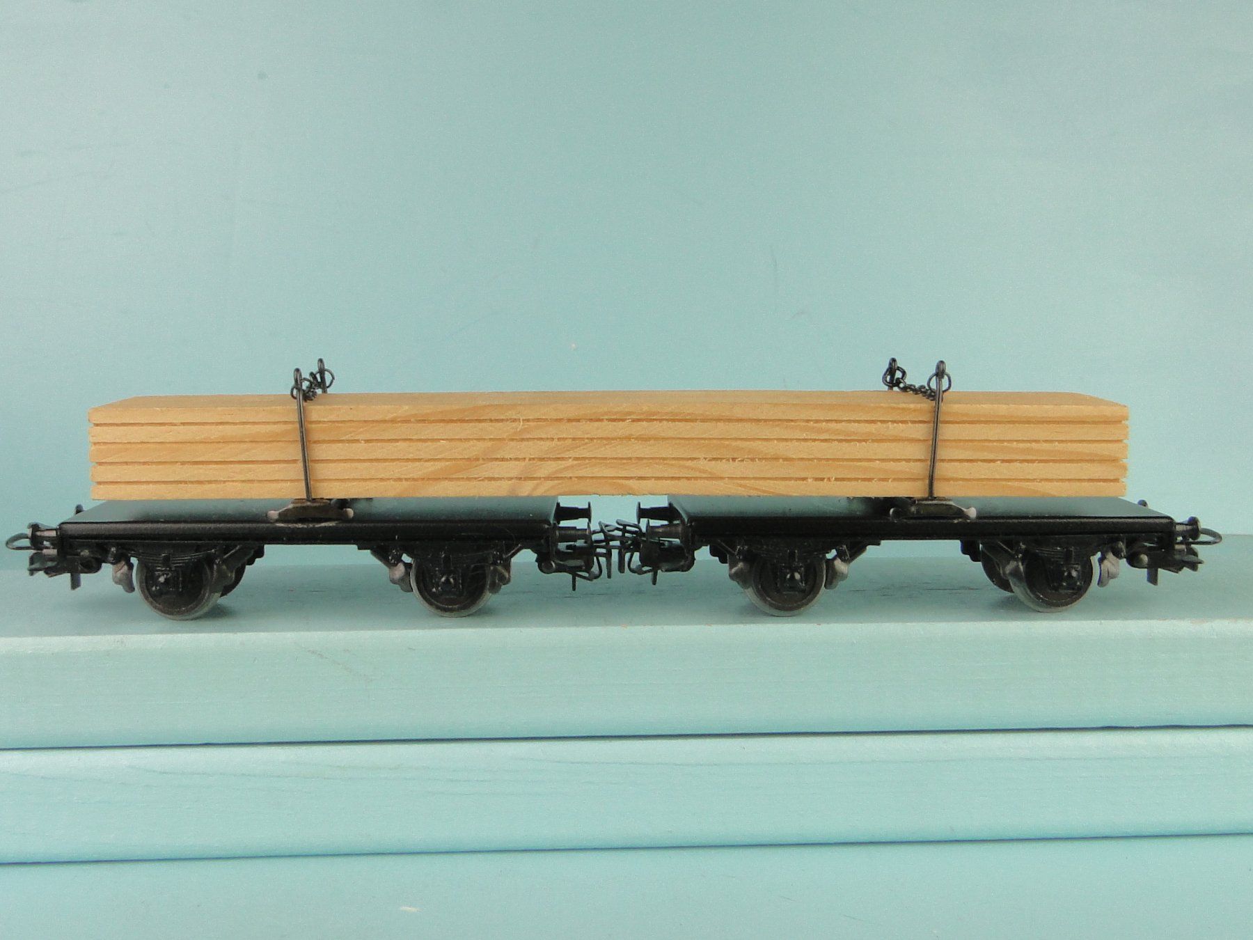 Märklin Modellini di ferrovie: Märklin 4665 Longholzwagen – Usato da Bülach venduto da cann11 1