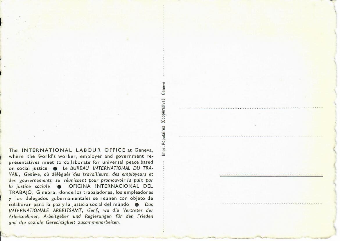 Cartoline postali: Internationales Arbeitsamt Genf – Usato da Hochdorf venduto da Ziegel-16 1