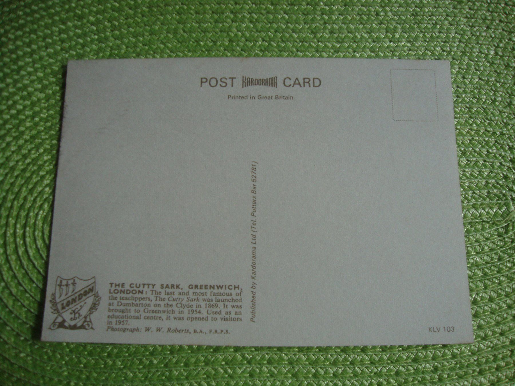 Cartoline postali: Die Cutty Sark Teeklipper drei Master Schiff AK – Nuovo (secondo la descrizione) da Döttingen venduto da Kubuli1 1