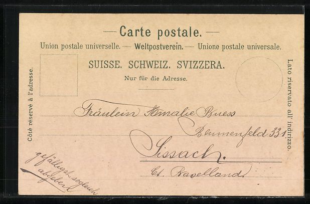 Cartoline postali: Litho Basel, Universität, Barfüsslerpl – Usato da Berlin venduto da bartko-reher 1