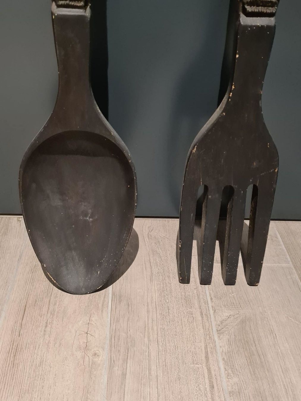 Set di posate: Deko Holz Besteck Gabel Löffel – Usato da Lengnau AG venduto da Scheslain01 3