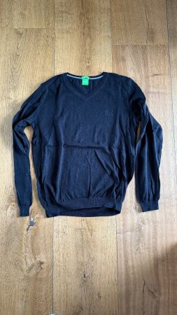 HUGO BOSS langarm Pullover schwarz