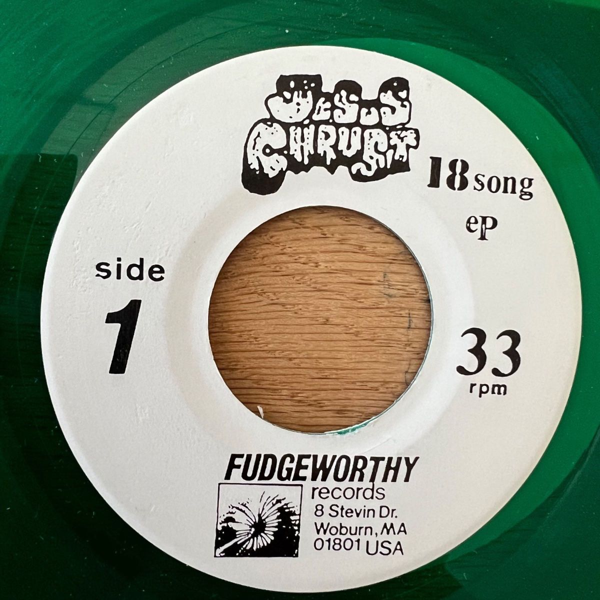 Vinyles: Jesus Chrust - Blasphemy E.P. / 7" EP - 1. US-Press. 1990 – D'occasion à Gais par soundcave57 2