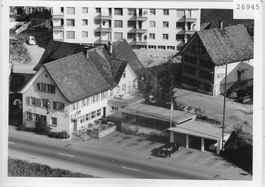 Flugaufnahme Wattwil-Bunt Rest. Hirschen