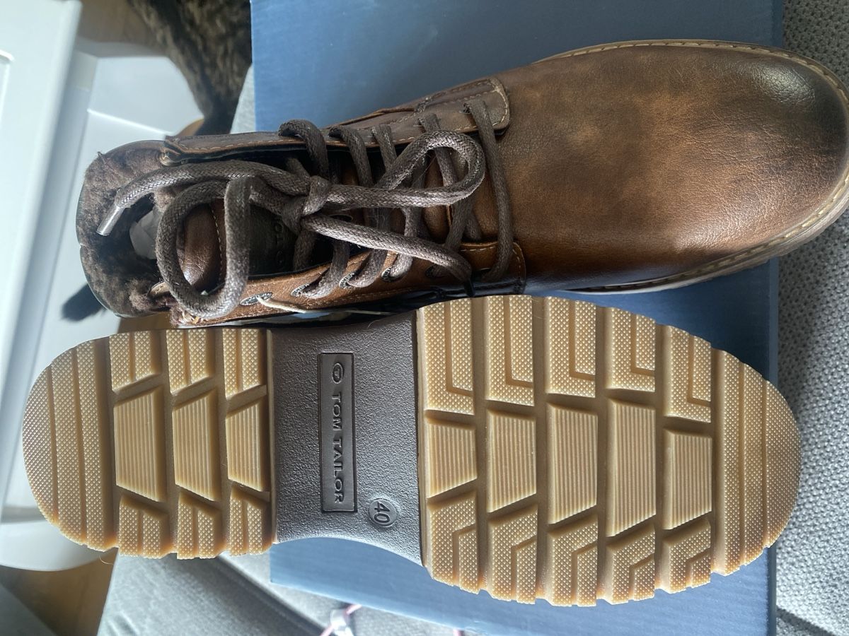 Tom Tailor Scarpe da uomo: Tom Tailor Winterschuhe Gr. 40 Wasserdicht – Nuovo e nell'imballaggio originale da Läufelfingen venduto da Alles_Garantie 4