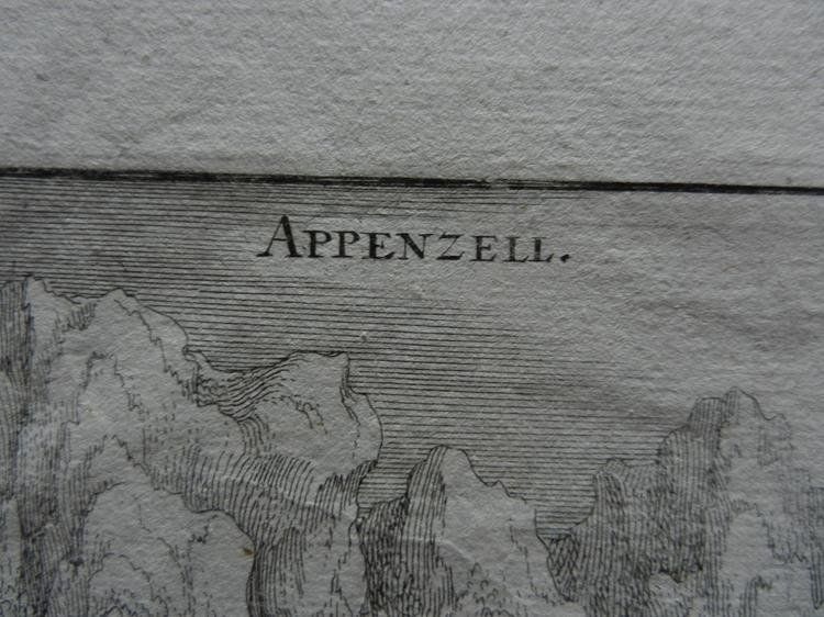 Incisioni: Appenzell Herisau von Merian – Usato da Risch venduto da Rischli15 2