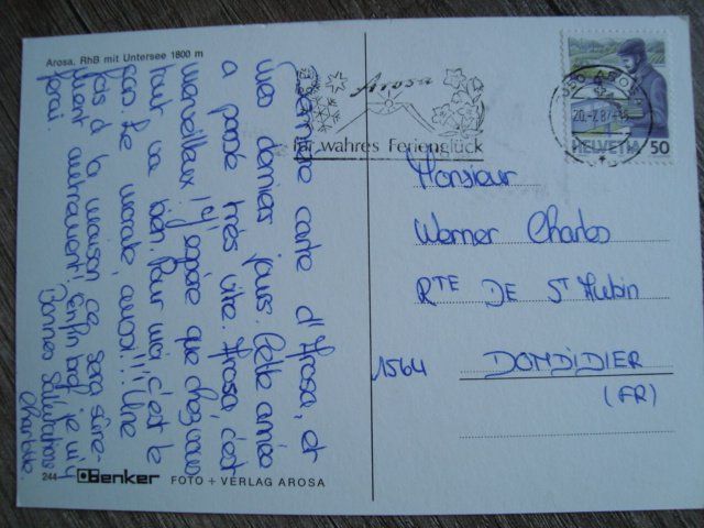 Cartoline postali: Arosa, RhB mit Untersee – Usato da Thun venduto da Abigboss 1