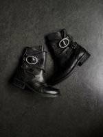AS98 Leder Stiefel Reissverschluss