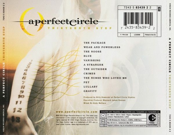CDs: A Perfect Circle – Thirteenth Step CD – Gebraucht aus Luzern von Lycka 1
