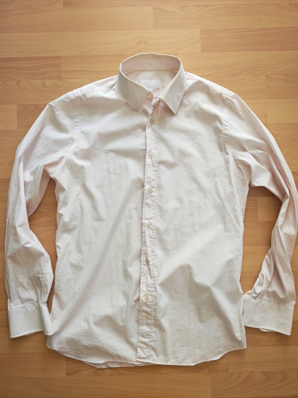 Prada Camicie: Prada Herren-Hemd Premium Baumwolle | Gr. M / 40 | Hellrosa – Usato da Pfäffikon SZ venduto da mat_qgm9