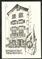 Zürich, Kaiser's Reblaube bei der Peterskirche, datiert 1969