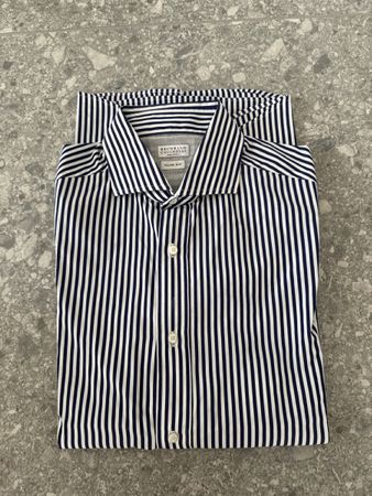 Herren Hemd BRUNELLO CUCINELLI Grösse XL Slim Fit
