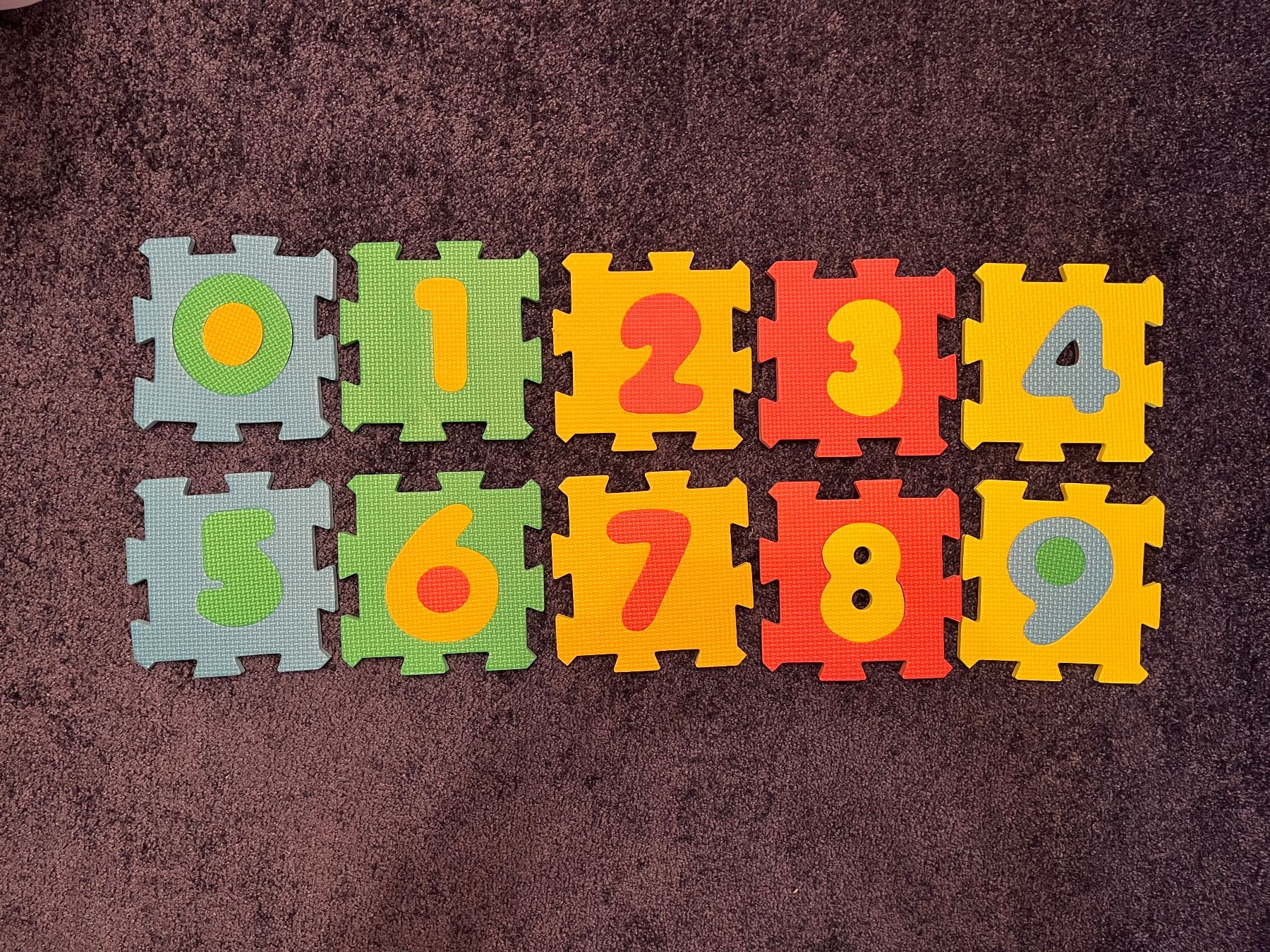Tappeto da gioco: Puzzle Matte Zahlen 0-9 Kleinkind – Usato da Sisseln AG venduto da SaDy211