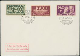 1945 - Waffenstillstand - PAX - FDC
